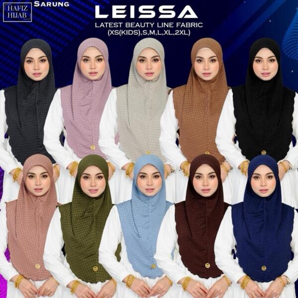 Tudung Sarung Leissa Serema_ Beautyline Kain Ironless